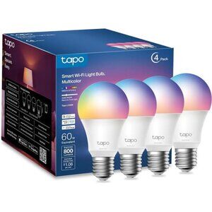 TP-Link Tapo Smart Light Bulbs, 16M Colors RGBW, Dimmable, Compatible with